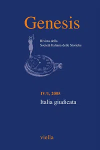 Genesis. Rivista della Società italiana delle storiche Vol. 4/1_cover