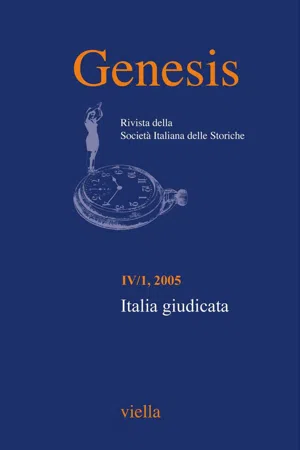 Genesis. Rivista della Società italiana delle storiche (2005) Vol. 4/1