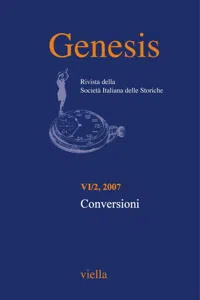 Genesis. Rivista della Società italiana delle storiche Vol. 6/2_cover