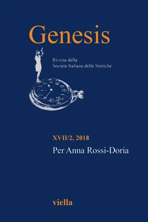 Genesis. Rivista della Società italiana delle storiche (2018) Vol. 17/2