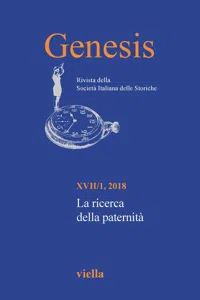 Genesis. Rivista della Società italiana delle storiche Vol. 17/1_cover