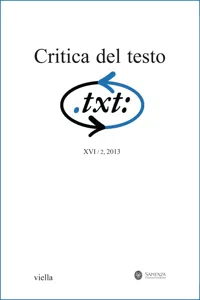 Critica del testo Vol. 16/2_cover