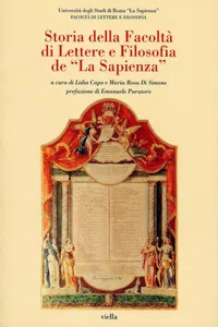 Storia della Facoltà di Lettere e Filosofia de "La Sapienza"_cover