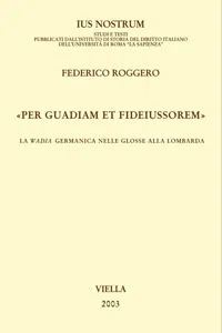 «Per guadiam et fideiussorem»_cover