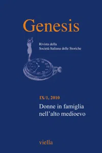 Genesis. Rivista della Società italiana delle storiche Vol. 9/1_cover