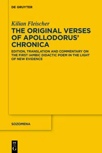 The Original Verses of Apollodorus' ›Chronica‹_cover