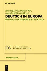 Deutsch in Europa_cover