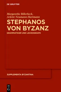 Stephanos von Byzanz_cover