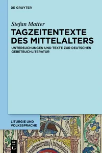 Tagzeitentexte des Mittelalters_cover