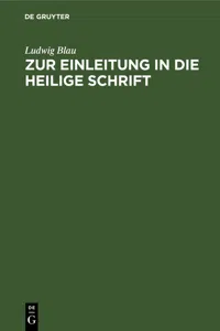 Zur Einleitung in die Heilige Schrift_cover