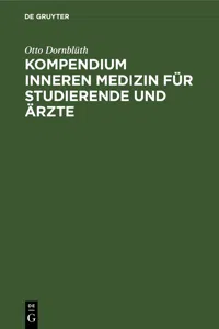Kompendium inneren Medizin für Studierende und Ärzte_cover