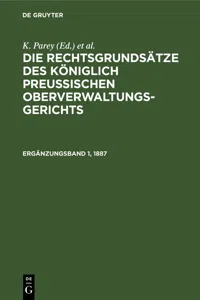 Enthaltend die Rechtsgrundsätze aus Band XIII. und XIV. nebst einer Nachlese aus Band I.–XII. der Entscheidungen_cover