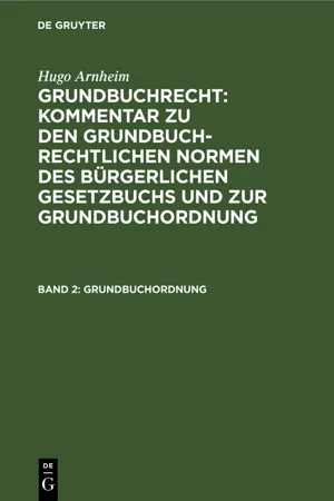 Grundbuchordnung