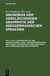 Zahlwörter, die drei Nominalgenera, Kasus- und Numerusbildung der Nomina. Pronominalstämme und Kasus- und Numerusbildung der Pronomina_cover