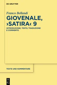 Giovenale, ›Satira‹ 9_cover