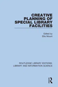 Creative Planning of Special Library Facilities_cover