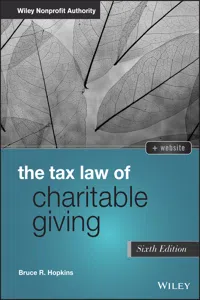 The Tax Law of Charitable Giving_cover