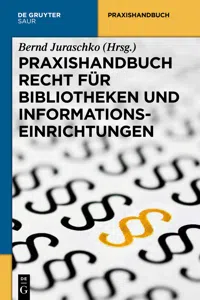 Praxishandbuch Recht für Bibliotheken und Informationseinrichtungen_cover