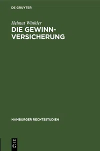 Die Gewinnversicherung_cover