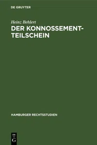 Der Konnossement-Teilschein_cover