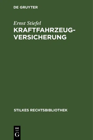 Kraftfahrzeugversicherung