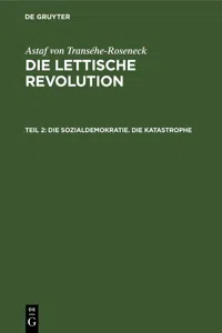 Die Sozialdemokratie. Die Katastrophe_cover