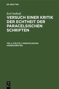 Paracelsische-Handschriften_cover