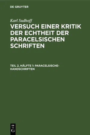 Paracelsische-Handschriften