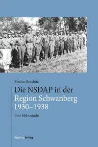 Die NSDAP in der Region Schwanberg 1930–1938_cover