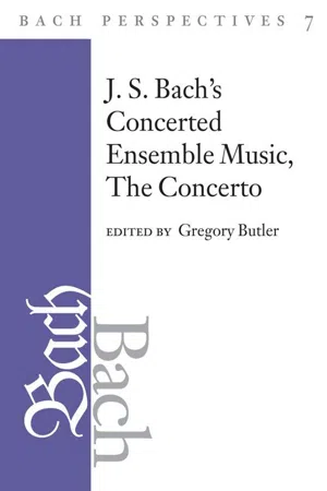 Bach Perspectives, Volume 7: J. S. Bach's Concerted Ensemble Music