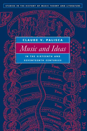 Music and Ideas in the Sixteenth and Seventeenth Centuries