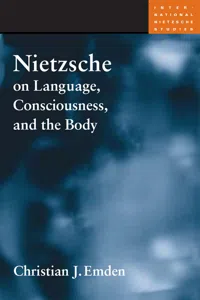 Nietzsche on Language, Consciousness, and the Body_cover