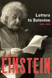 Letters to Solovine, 1906–1955_cover