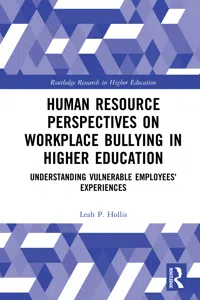 Human Resource Perspectives on Workplace Bullying in Higher Education_cover