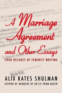 A Marriage Agreement and Other Essays_cover