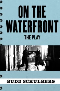On the Waterfront: The Play_cover