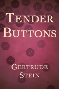 Tender Buttons_cover
