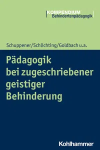 Pädagogik bei zugeschriebener geistiger Behinderung_cover