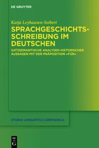 Sprachgeschichtsschreibung im Deutschen_cover