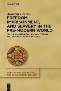 Freedom, Imprisonment, and Slavery in the Pre-Modern World_cover