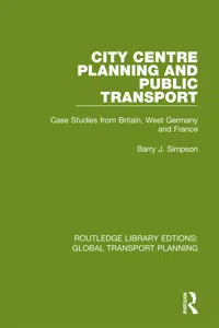 City Centre Planning and Public Transport_cover
