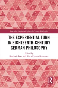 The Experiential Turn in Eighteenth-Century German Philosophy_cover