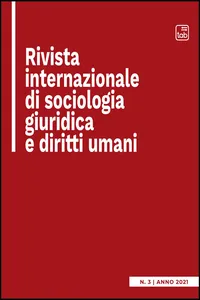 Rivista internazionale di sociologia giuridica e diritti umani_cover