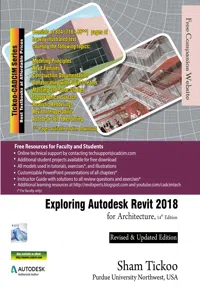 Exploring Autodesk Revit 2018 for Architecture, 14th Edition_cover