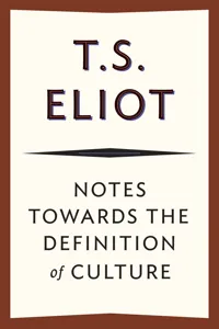 Notes Towards the Definition of Culture_cover
