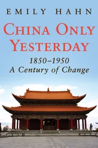 China Only Yesterday, 1850–1950_cover