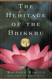 The Heritage of the Bhikkhu_cover