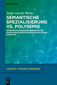 Semantische Spezialisierung vs. Polysemie_cover
