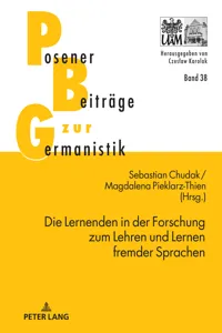 Die Lernenden in der Forschung zum Lehren und Lernen fremder Sprachen_cover