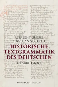 Historische Textgrammatik des Deutschen_cover